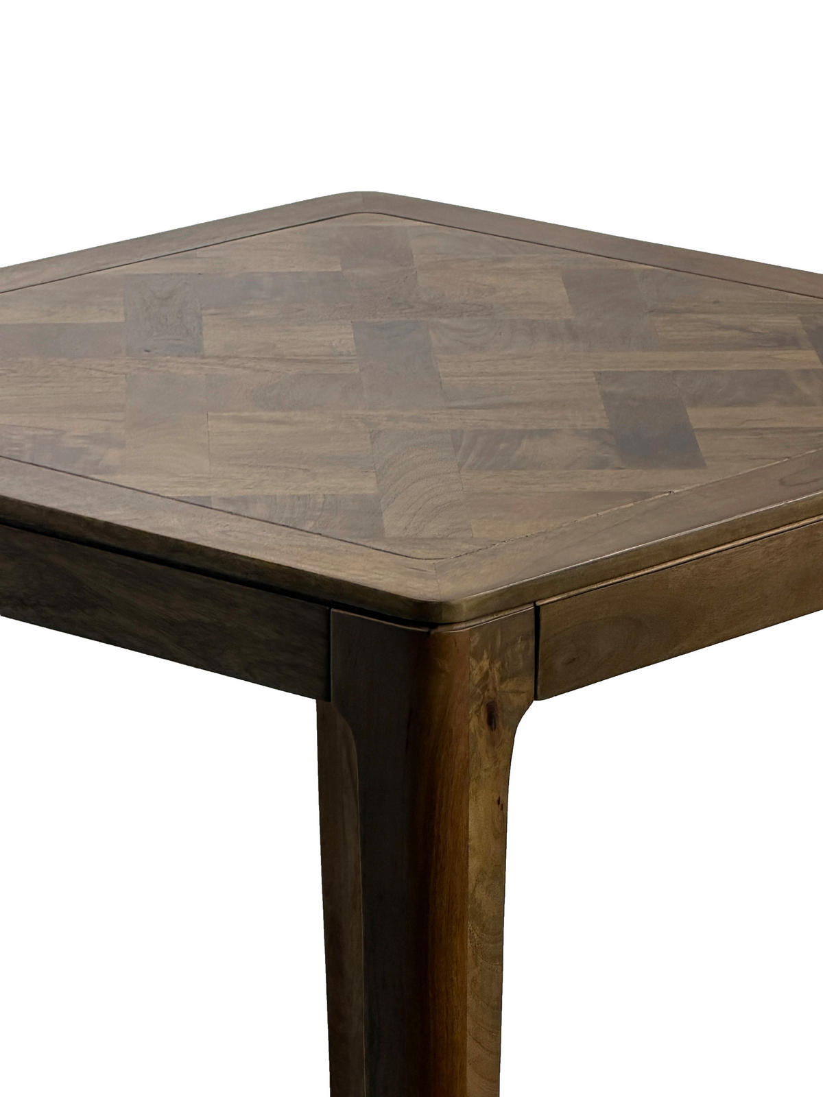 {iNAME,[]} 80/80/76 cm Echtholz  Holz quadratisch Braun  - Braun, Design, Holz (80/80/76cm) - Livetastic