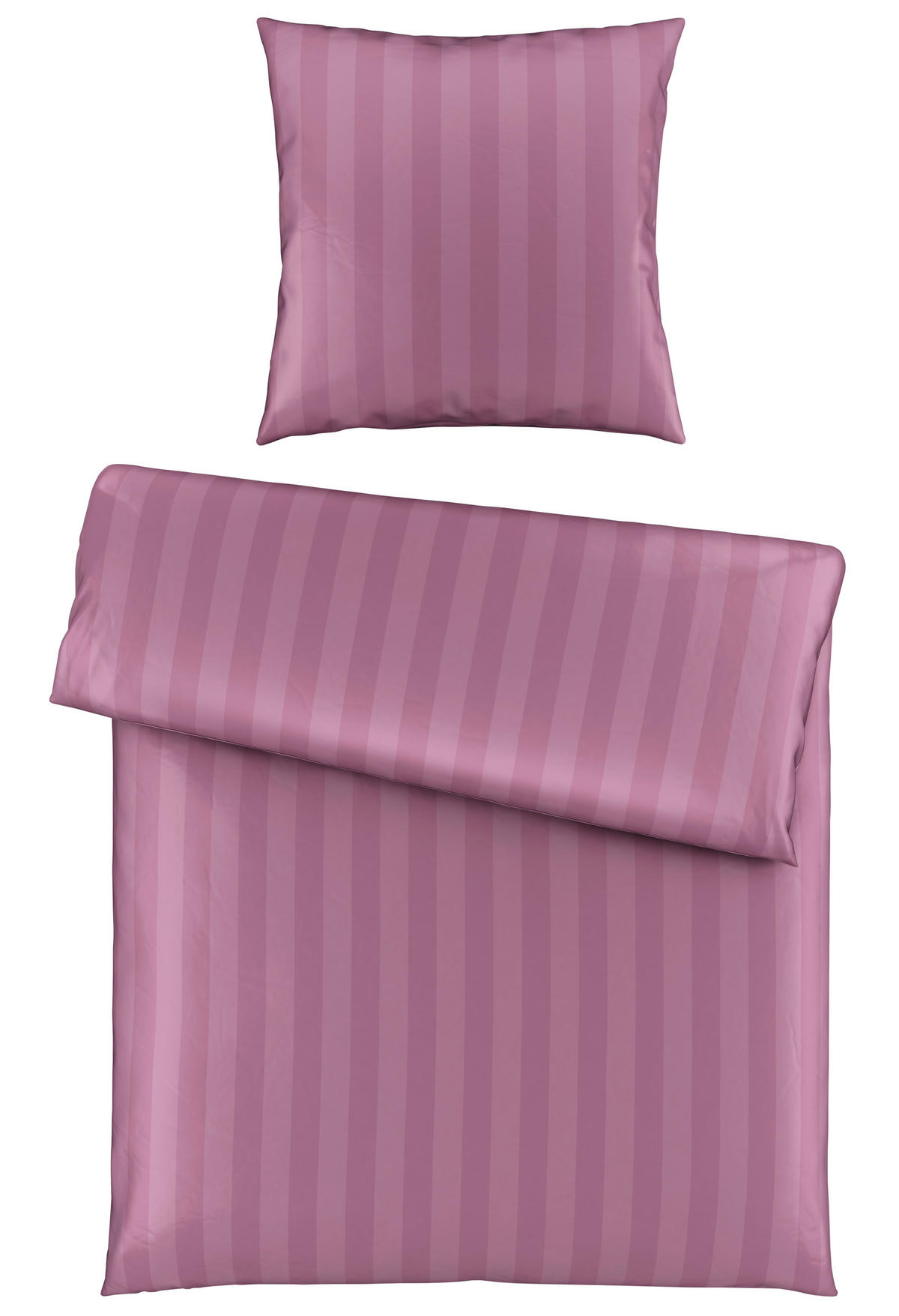 BETTWÄSCHE Dobby Satin 155/220 cm  - Lila, KONVENTIONELL, Textil (155/220cm) - Ambiente