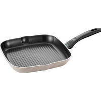 GRILLPFANNE LEDRO Keramikbeschichtung 28 cm  - Beige/Schwarz, Basics, Metall (28cm) - Ballarini