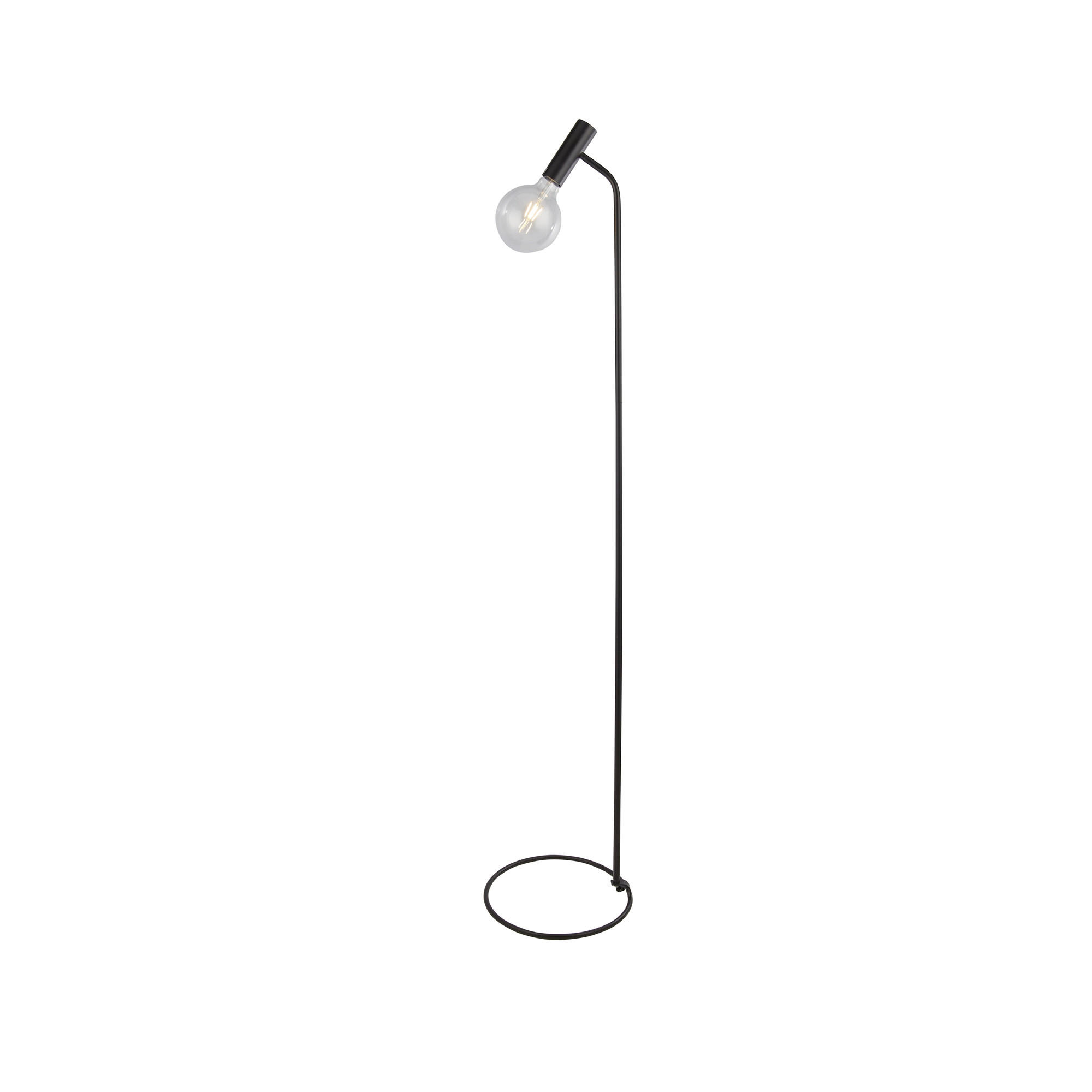 STEHLEUCHTE 30/152 cm    - Schwarz, Basics, Metall (30/152cm) - Searchlight