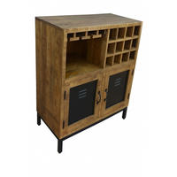 VYSOKÁ KOMODA, mangové drevo, prírodná farba, čierna, 90/100/40 cm - čierna/prírodná farba, Lifestyle, kov/drevo (90/100/40cm) - Landscape