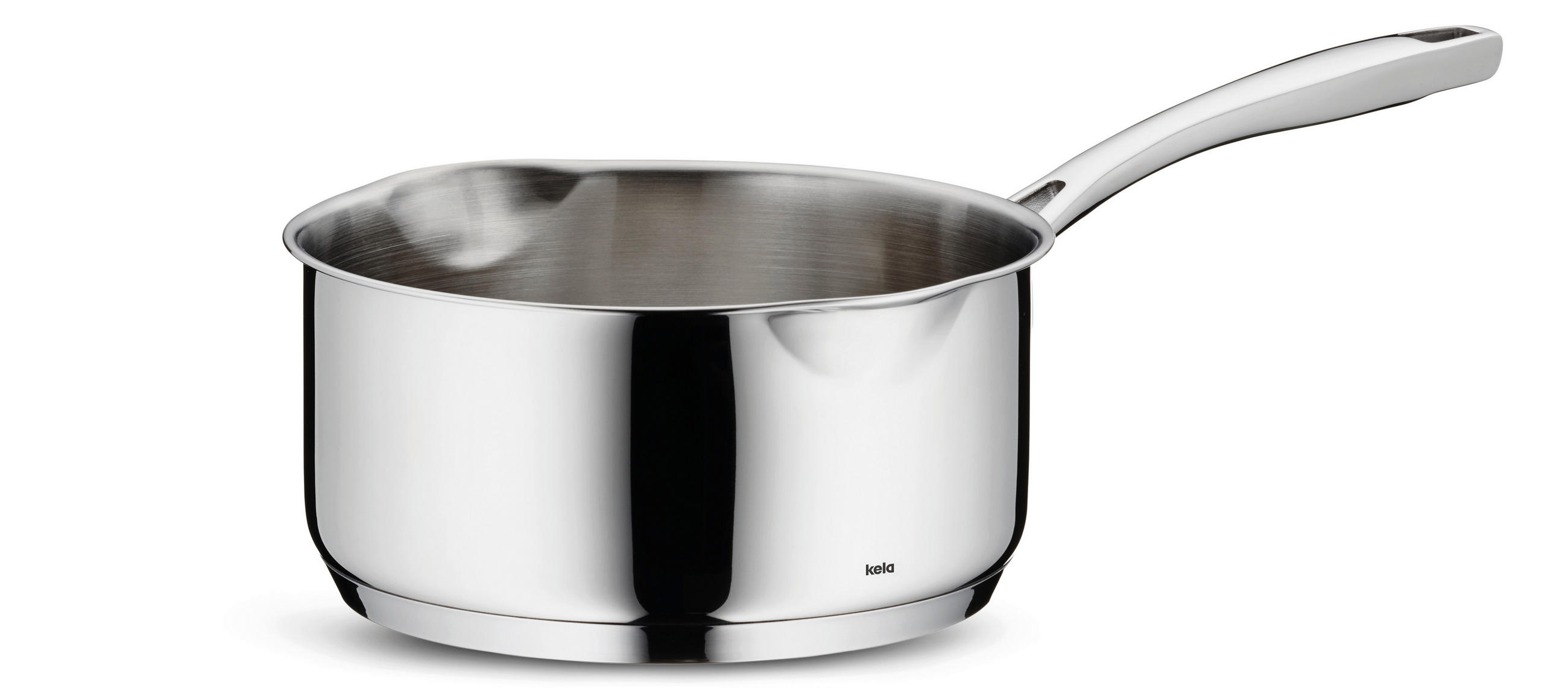 STIELKASSEROLLE Flavoria 1,8 l  - Silberfarben, KONVENTIONELL, Metall (18/9cm) - Kela