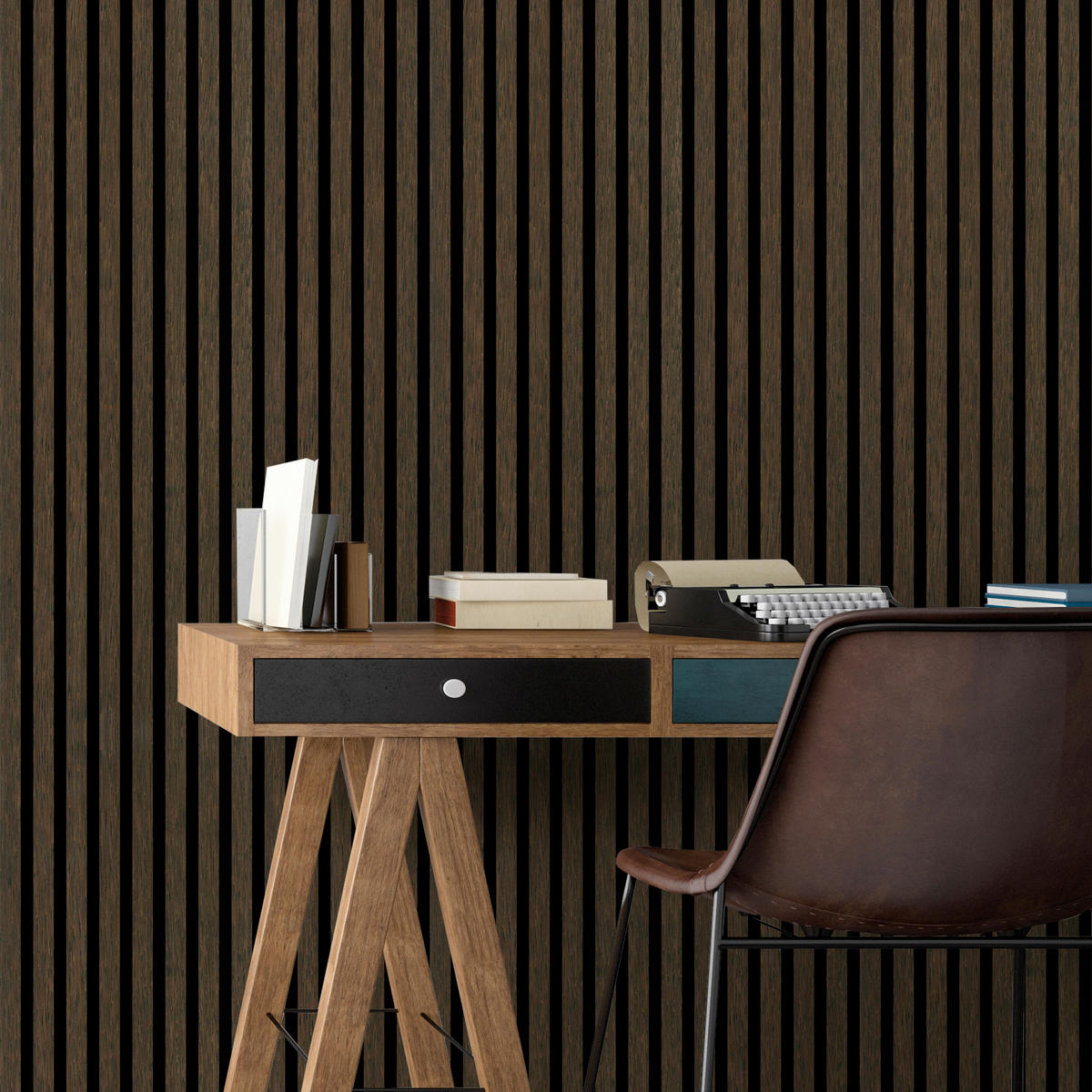 AKUSTIKPANEEL Eiche lackiert 57.25/1.9/240 cm  - Eichefarben, KONVENTIONELL, Holzwerkstoff/Textil (57.25/1.9/240cm)