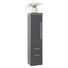 SEITENSCHRANK 30/132/33 cm - Chromfarben/Anthrazit, Design, Glas/Holzwerkstoff (30/132/33cm) - Novel SEITENSCHRANK 30/132/33 cm - Chromfarben/Anthrazit, Design, Glas/Holzwerkstoff (30/132/33cm) - Novel