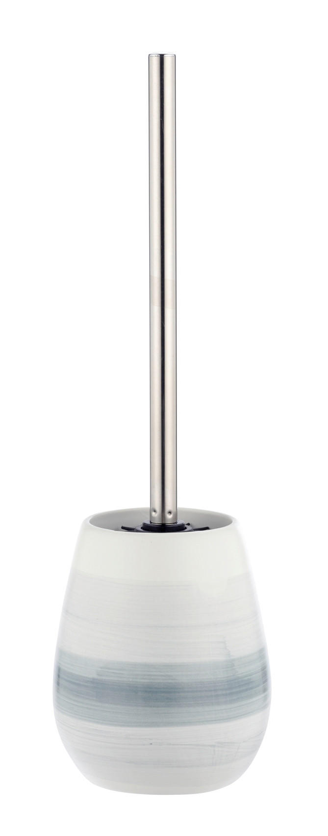 WC-BÜRSTENGARNITUR - Türkis/Chromfarben, KONVENTIONELL, Keramik/Kunststoff (12/42/12cm) - Wenko