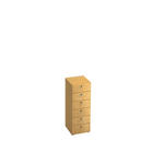 KOMMODE 40/110/42 cm  - Buchefarben/Alufarben, KONVENTIONELL, Holzwerkstoff/Metall (40/110/42cm) - Venda