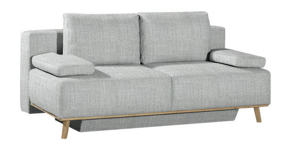 BOXSPRINGSOFA Grau  - Grau, Design, Holz/Textil (203/97/107cm) - Dieter Knoll