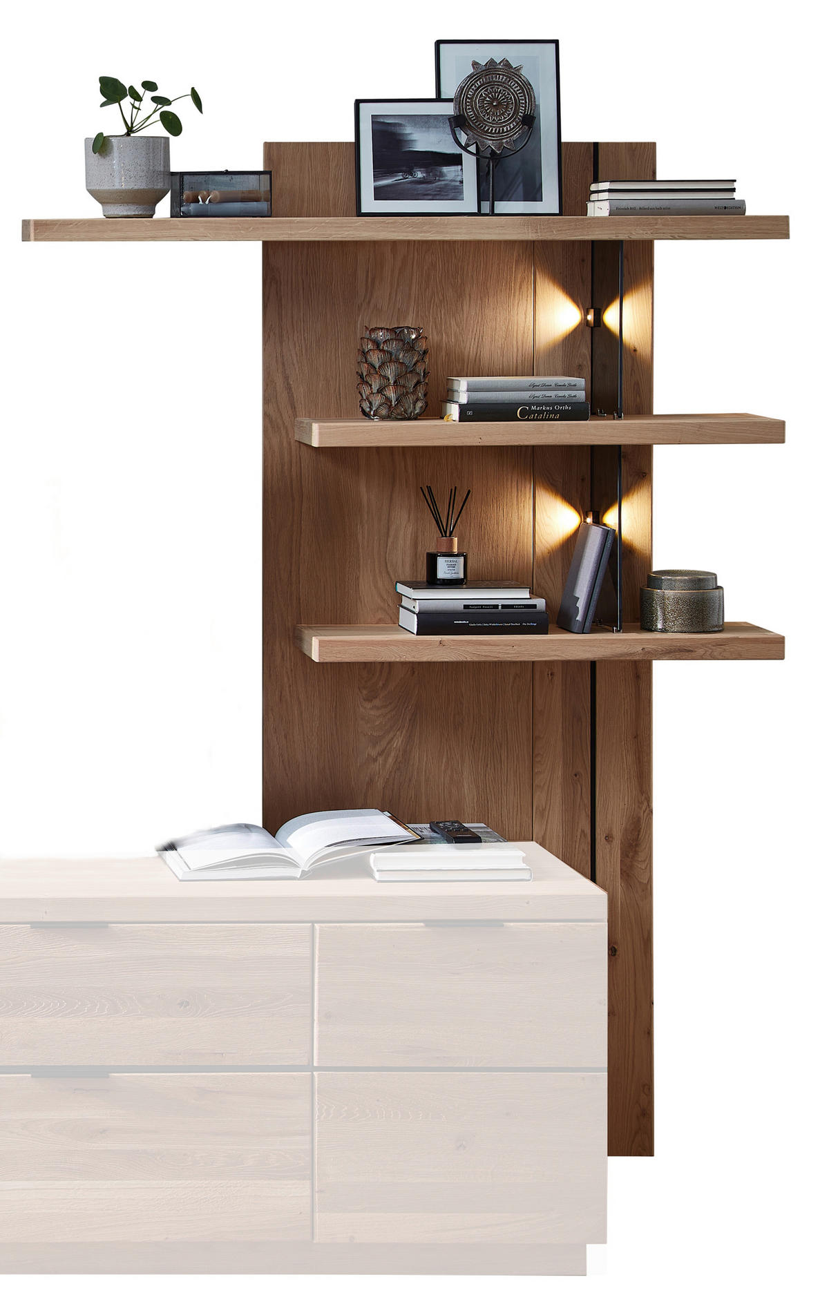 WANDPANEEL 122/174/24 cm  - Eiche Bianco, Natur, Holz/Holzwerkstoff (122/174/24cm) - Linea Natura