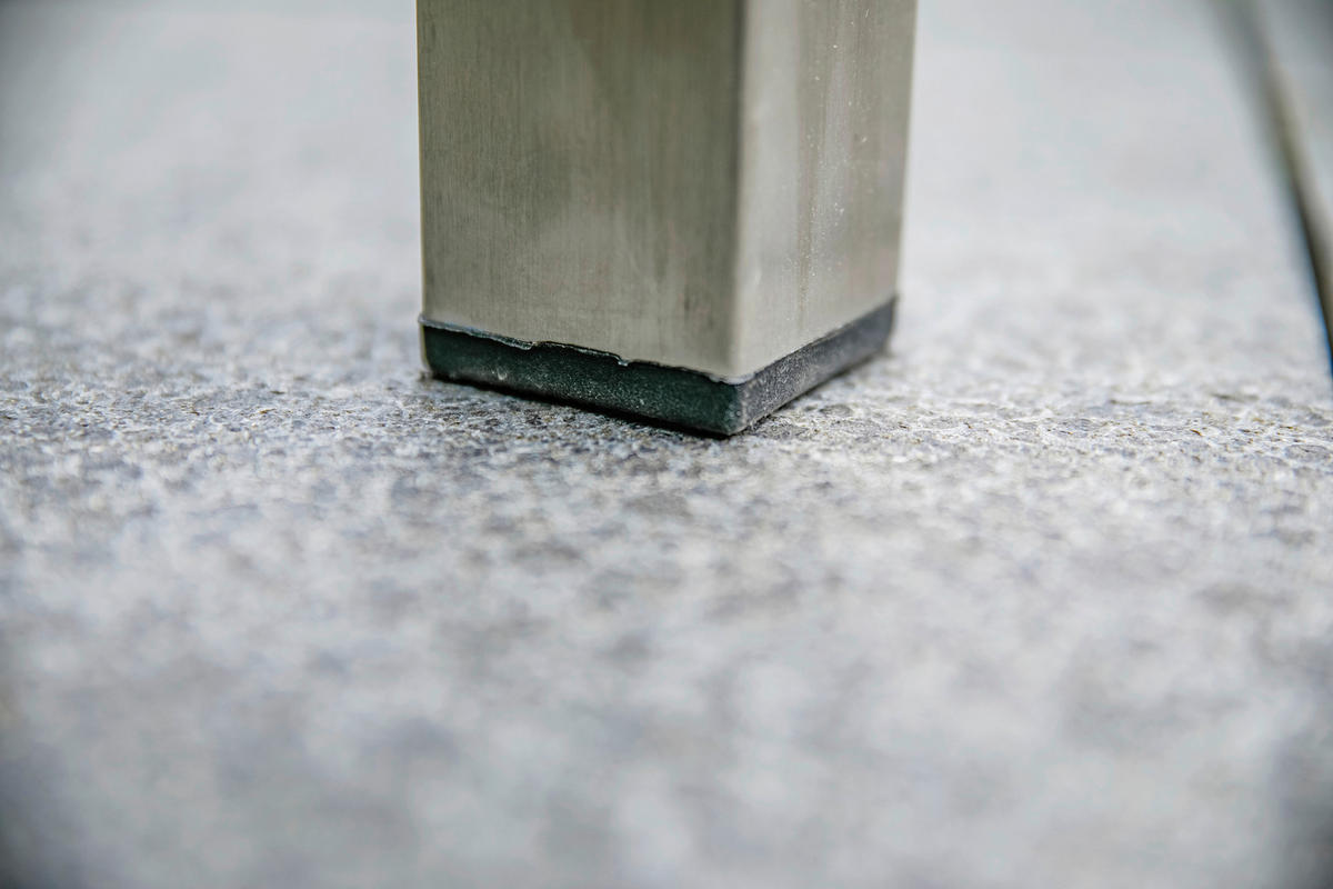 GARTENSET TeakholzEdelstahl  - Silberfarben/Teakfarben, MODERN, Glas/Holz - Gardenson