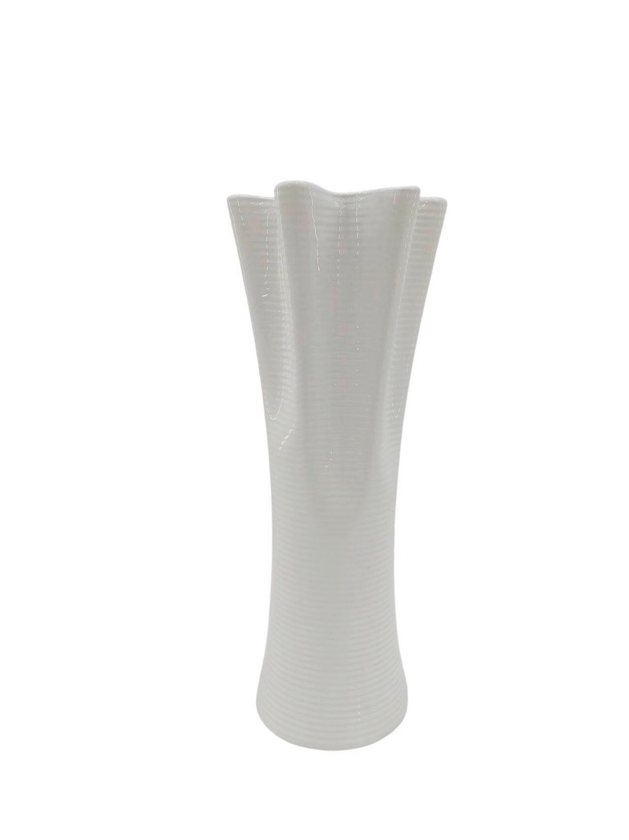 VÁZA  - fehér, Basics, kerámia (11.5/29cm)