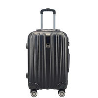 REISEKOFFER Schwarz  - Schwarz, Basics, Kunststoff/Metall (41/66/26cm) - Novel