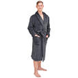 BADEMANTEL XL Unisex  - Anthrazit, KONVENTIONELL, Textil (XLnull) - Boxxx