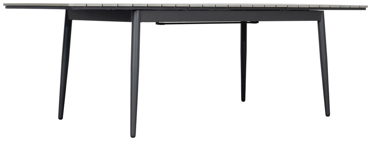 GARTENTISCH 160-240/90/78 cm Metall, Kunststoff rechteckig  - Anthrazit/Grau, MODERN, Kunststoff/Metall (160-240/90/78cm) - Ambia Garden