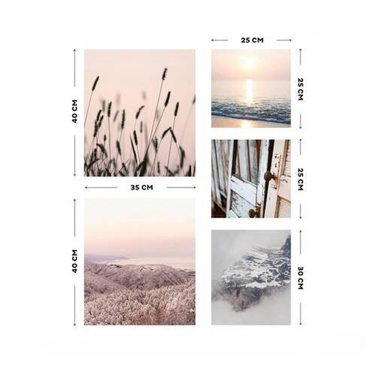 LEINWANDBILD Landschaft & Natur 60/80/3 cm  - Multicolor, Basics, Wellpappe/Textil (60/80/3cm)