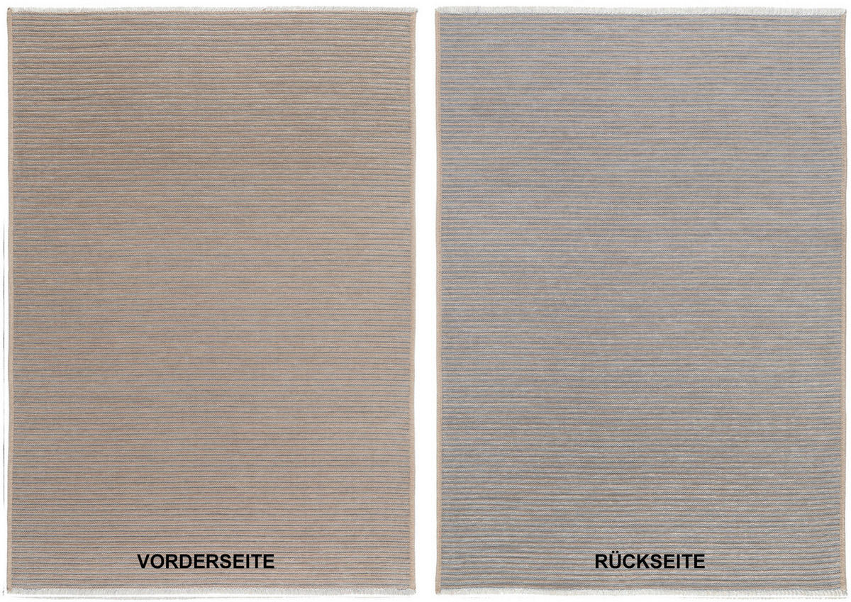 FLACHWEBETEPPICH 160/230 cm Grau, Beige  - Beige/Grau, Design, Textil (160/230cm) - Novel
