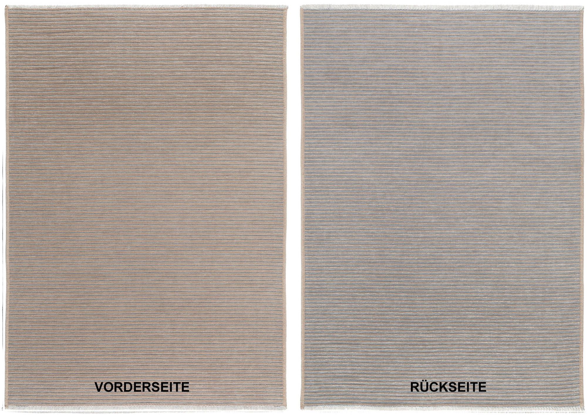 Novel Flachwebeteppich Grau, Beige 140x200 cm