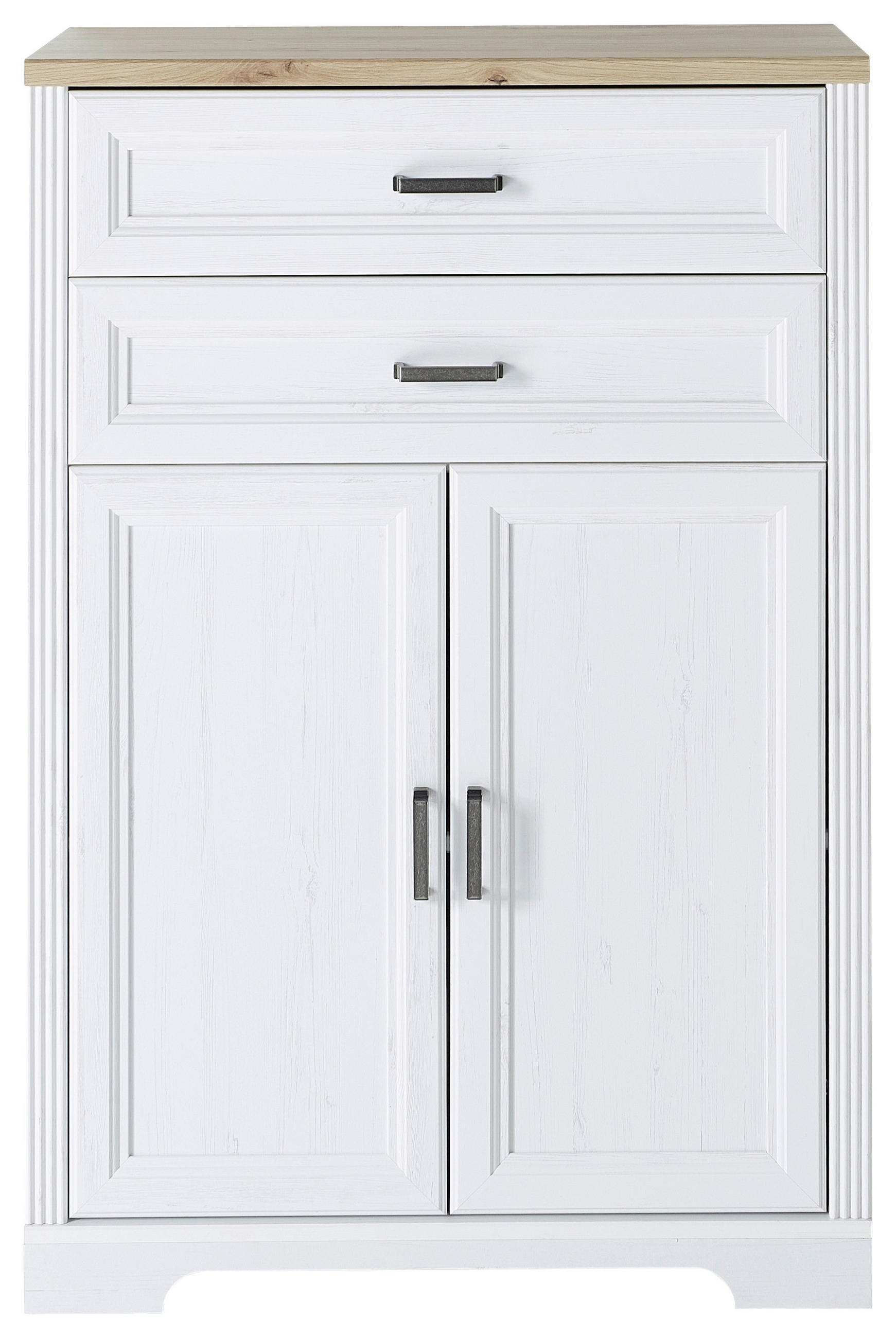 KOMMODE  in 86/127/38 cm  - Eiche Artisan/Pinienfarben, KONVENTIONELL, Holzwerkstoff/Metall (86/127/38cm) - Carryhome