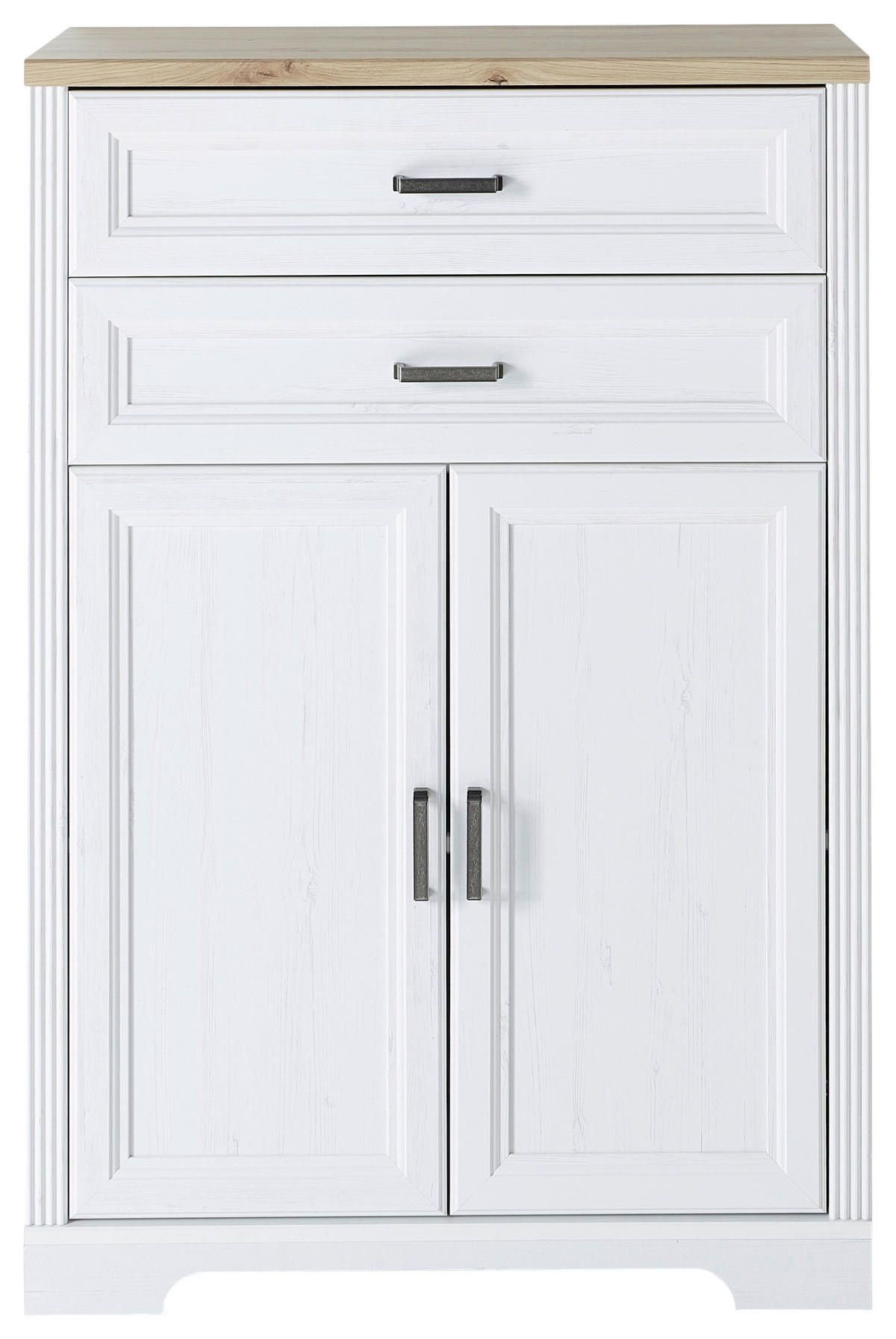 KOMMODE  in 86/127/38 cm  - Eiche Artisan/Pinienfarben, KONVENTIONELL, Holzwerkstoff/Metall (86/127/38cm) - Carryhome