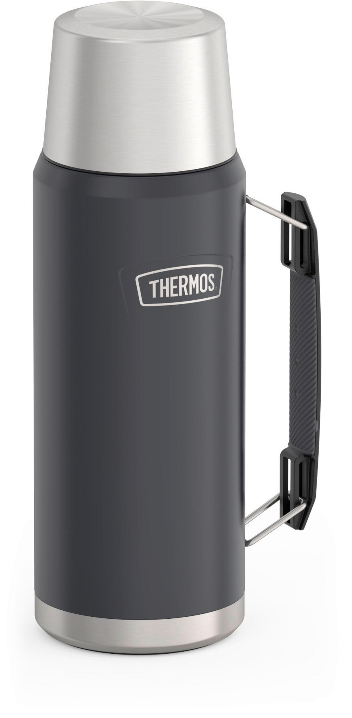 ISOLIERFLASCHE ICON 1,2 L  - Dunkelgrau, Basics, Metall (1,2l) - Thermos