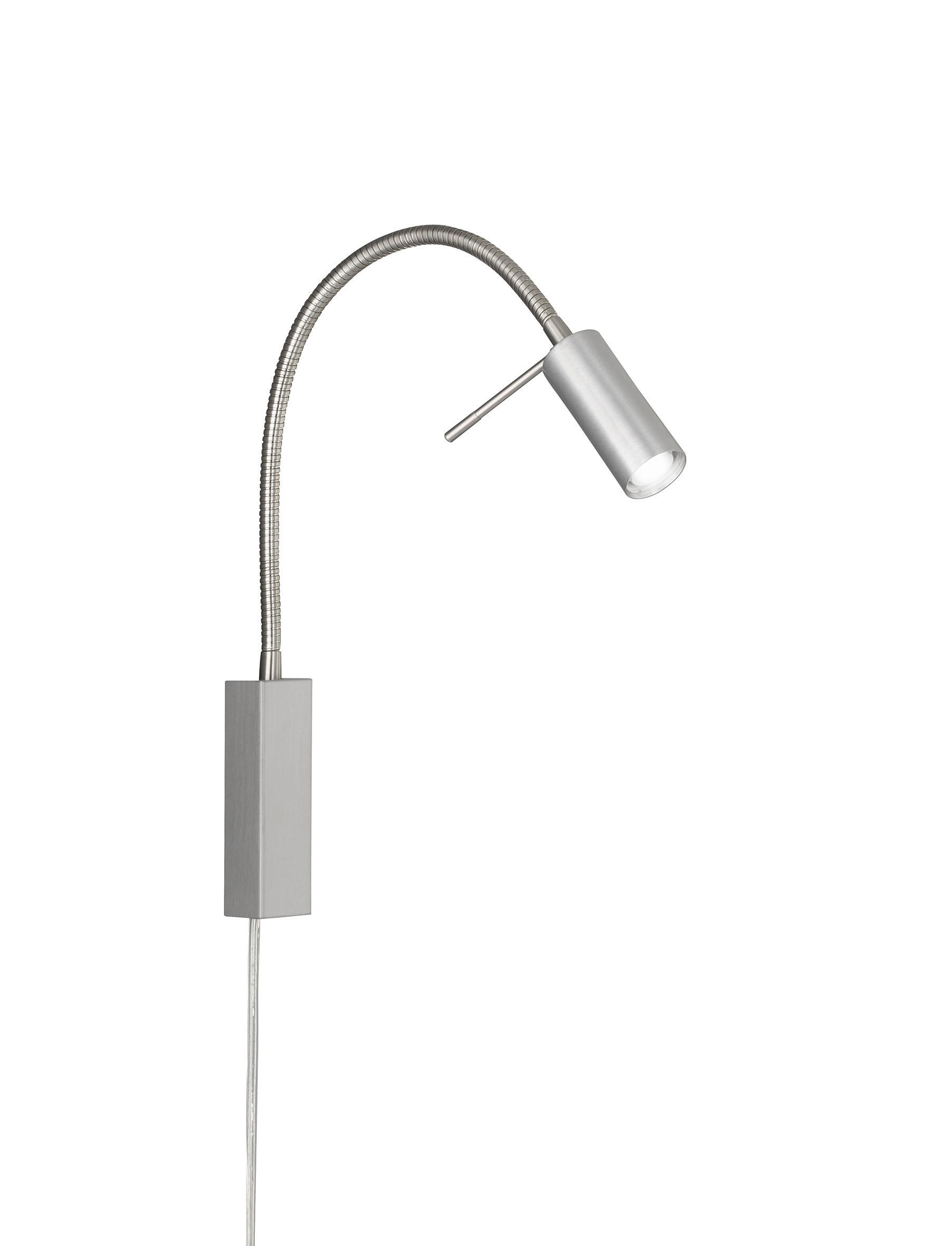 LED-WANDLEUCHTE - Nickelfarben, Basics, Metall (4/40cm) - Fischer & Honsel