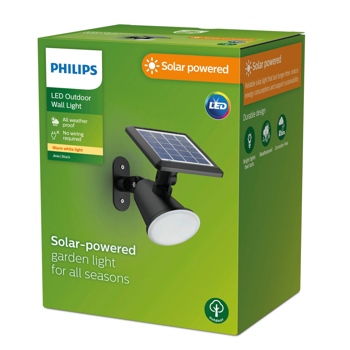 SOLARLEUCHTE 10.5/13.6/18.2 cm   - Schwarz, KONVENTIONELL, Kunststoff (10.5/13.6/18.2cm) - Philips