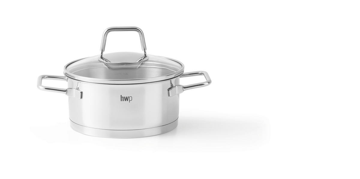LONAC ZA PEČENJE  1 l   Perfect Cooking  - boje oplemenjenog čelika/prozirno, Basics, staklo/metal (16/7,5cm) - Homeware Profession.
