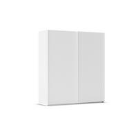 SCHWEBETÜRENSCHRANK 201/223/69 cm,  in Weiß, 2 Tür(en)  - Weiß, Basics, Holzwerkstoff/Metall (201/223/69cm) - Rauch Möbel