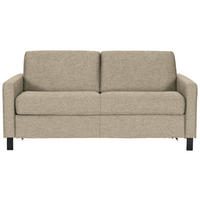 SCHLAFSOFA in Textil Beige  - Beige/Schwarz, Design, Holz/Textil (184/92/102cm) - Venda