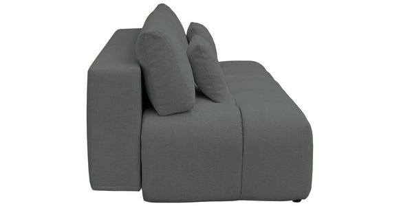 BOXSPRINGSOFA in Chenille Dunkelgrün  - Dunkelgrün/Schwarz, MODERN, Kunststoff/Textil (210/72/105cm) - Cantus