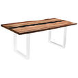 TISCHPLATTE in Holz, Naturmaterialien 180/90/5,5 cm - Schwarz/Akaziefarben, Design, Naturmaterialien/Holz (180/90/5,5cm) - Landscape