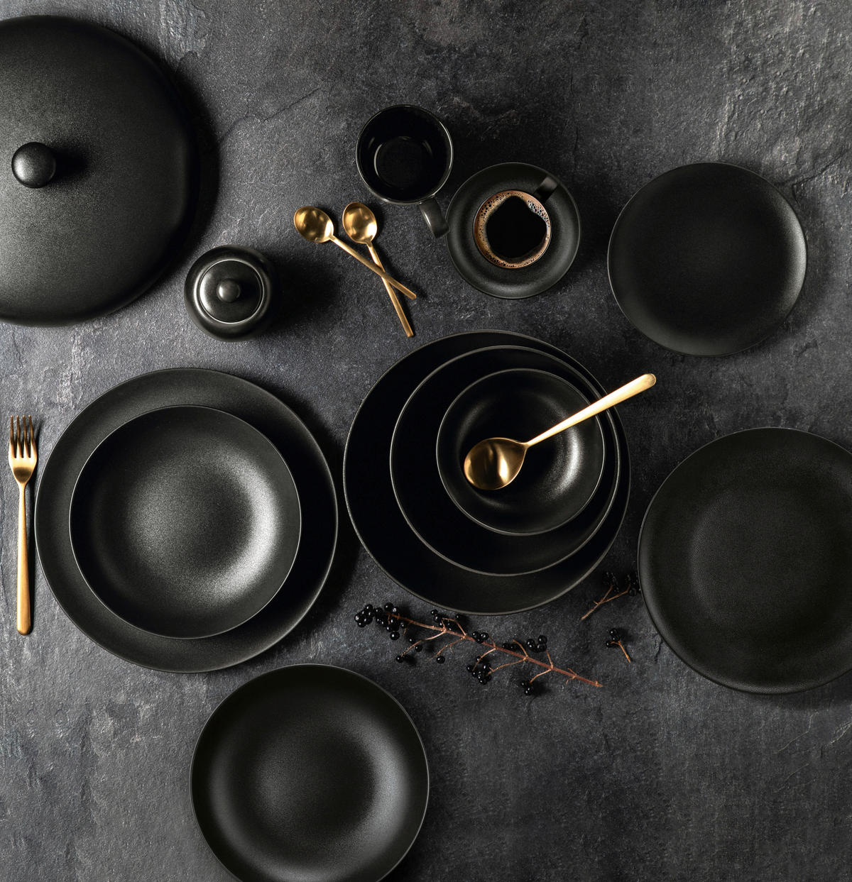 KAFFEETASSE Liberty velvet black  - Schwarz, Basics, Keramik (0,26l) - Seltmann Weiden