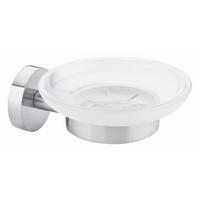 SEIFENSCHALE - Edelstahlfarben, Basics, Glas/Metall (5,2/11/13cm) - Tesa