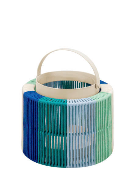 LATERNE - Multicolor, Basics, Glas/Textil (19/16cm)