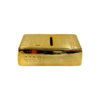SPARDOSE  - Goldfarben, Basics, Keramik (16,5/8,5/5cm)