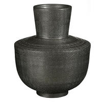VÁZA, keramika, 29 cm - barvy grafitu, Basics, keramika (25/29cm)