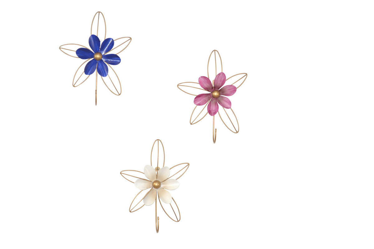 WANDGARDEROBE  in Goldfarben, Multicolor  - Goldfarben/Multicolor, Design, Metall (6/21/27cm) - MID.YOU