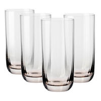 TRINKGLAS 360 ml 4-teilig  - Hellbraun, Trend, Glas - Novel
