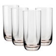 TRINKGLAS 360 ml 4-teilig  - Hellbraun, Trend, Glas - Novel