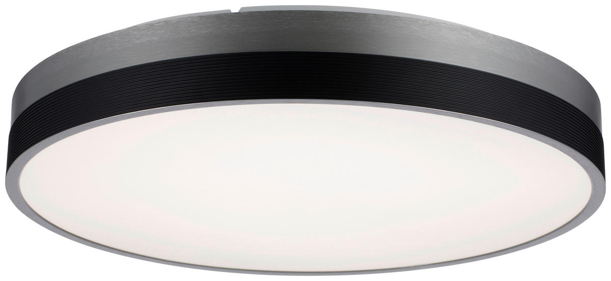 STROPNÉ LED SVIETIDLO, 50/8,8 cm  - čierna, Lifestyle, kov/plast (50/8,8cm) - Dieter Knoll