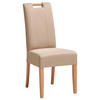 STUHL Webstoff Taupe Buche massiv  - Taupe/Naturfarben, MODERN, Holz/Textil (46/101/62cm) - Livetastic