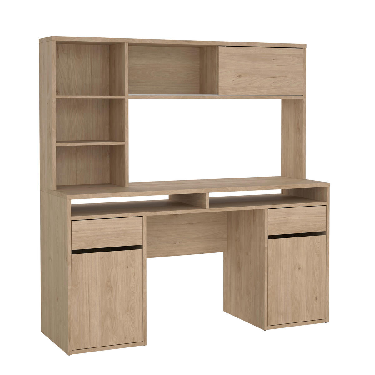 SCHREIBTISCH 149/48,2/156,2 cm  in Eichefarben  - Eichefarben, MODERN, Holzwerkstoff (149/48,2/156,2cm) - MID.YOU