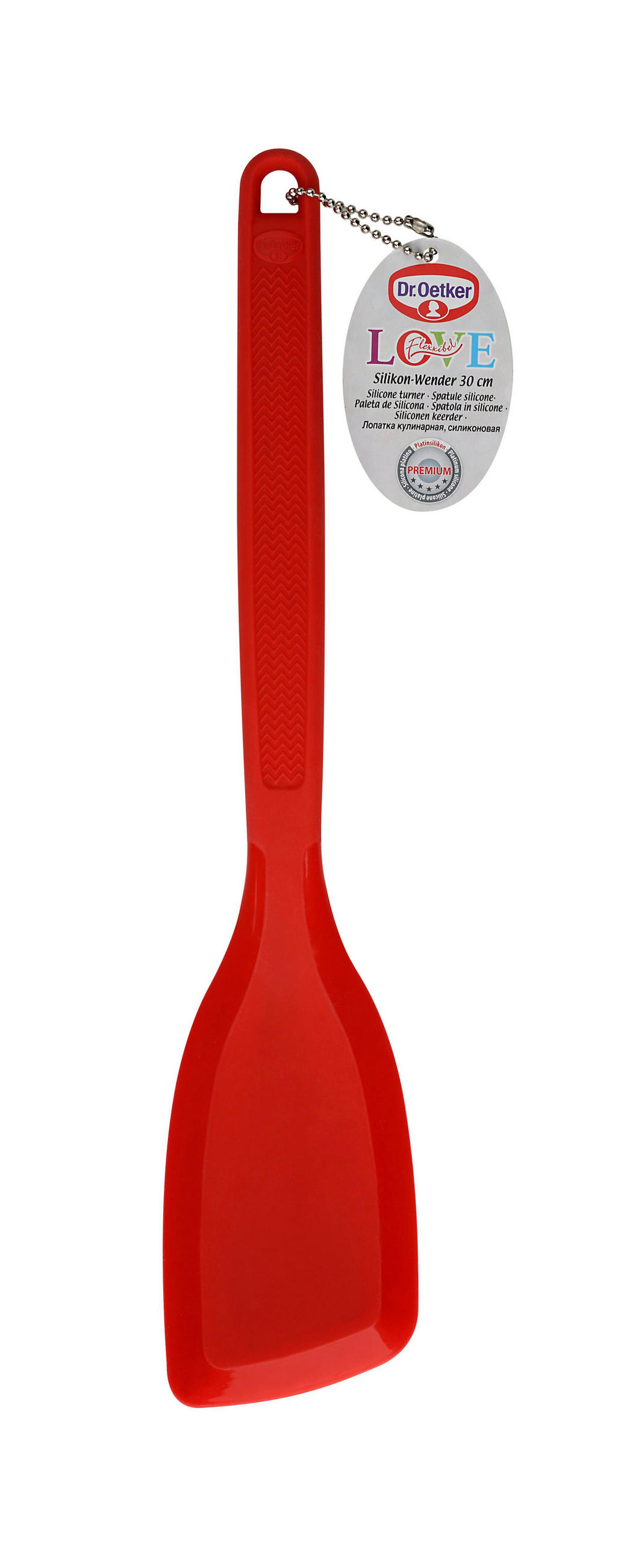 PFANNENWENDER Dr. Oektker  - Rot, Design, Kunststoff (30cm) - Dr.Oetker