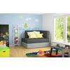 JUGEND- UND KINDERSOFA in Textil Grau, Mintgrün  - Schwarz/Grau, Design, Kunststoff/Textil (104/60/75cm) - MID.YOU