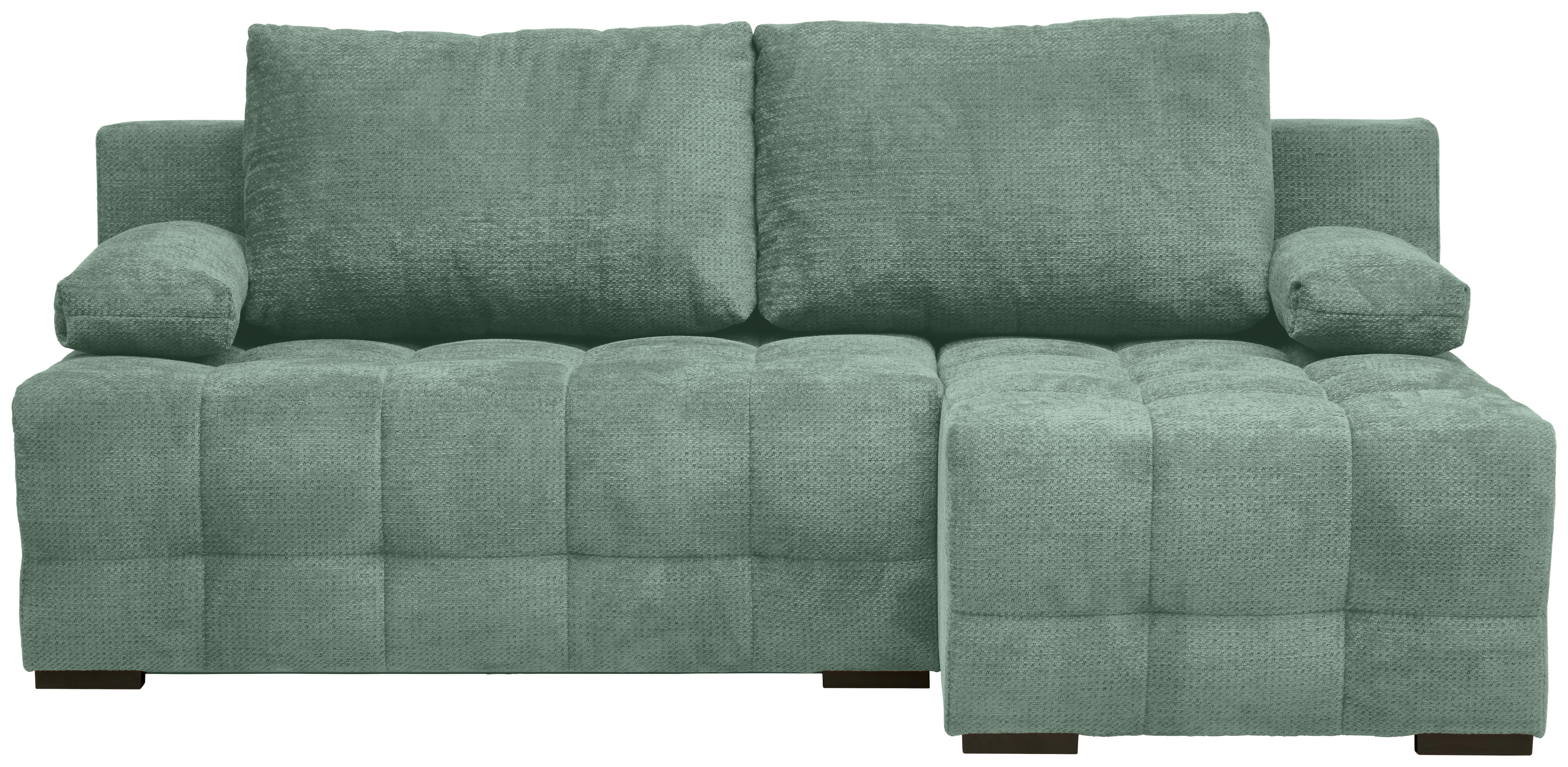 Freisteller von home24 ECKSOFA Dunkelgrün Chenille.