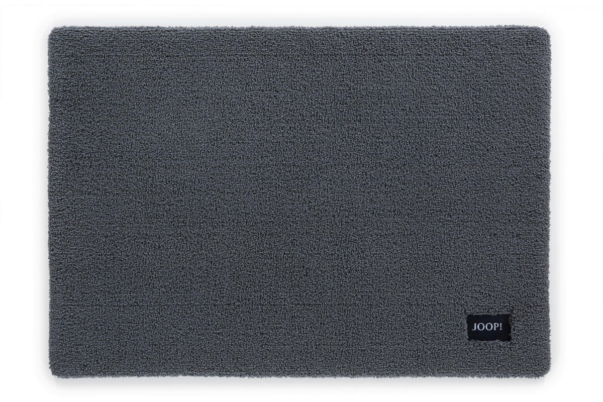 BADTEPPICH BASIC Anthrazit 70/120 cm  - Anthrazit, Basics, Kunststoff/Textil (70/120cm) - Joop!