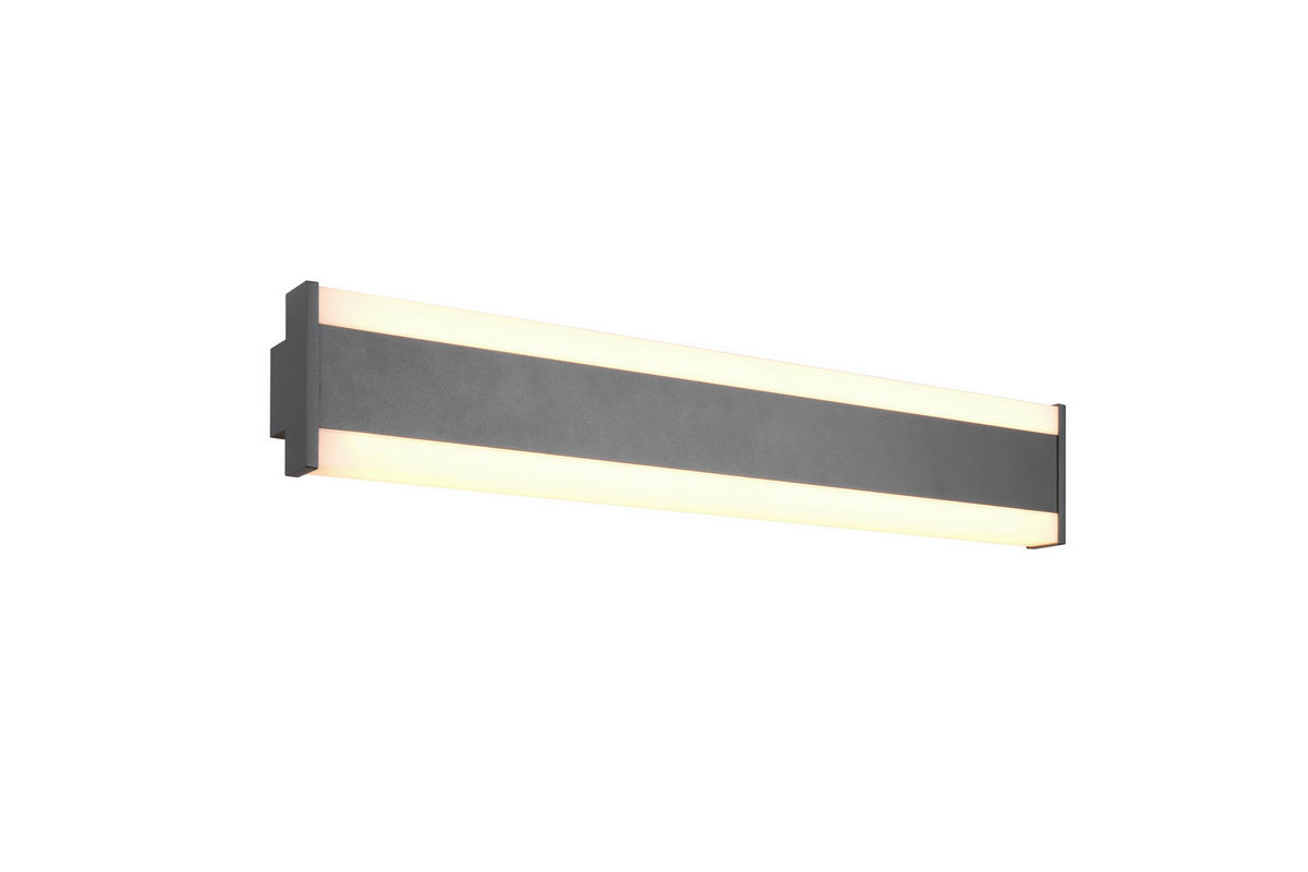 AUSSENWANDLEUCHTE - Weiss/Anthrazit, Design, Kunststoff/Metall (10,7/60/6cm) - Trio Leuchten