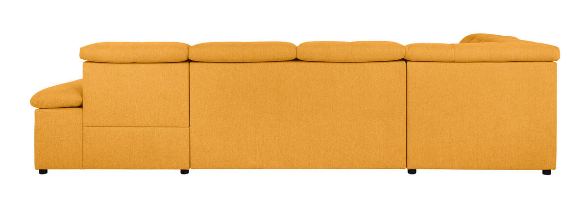 WOHNLANDSCHAFT Gelb  - Gelb/Grau, Design, Textil/Metall (173/328/215cm) - MID.YOU