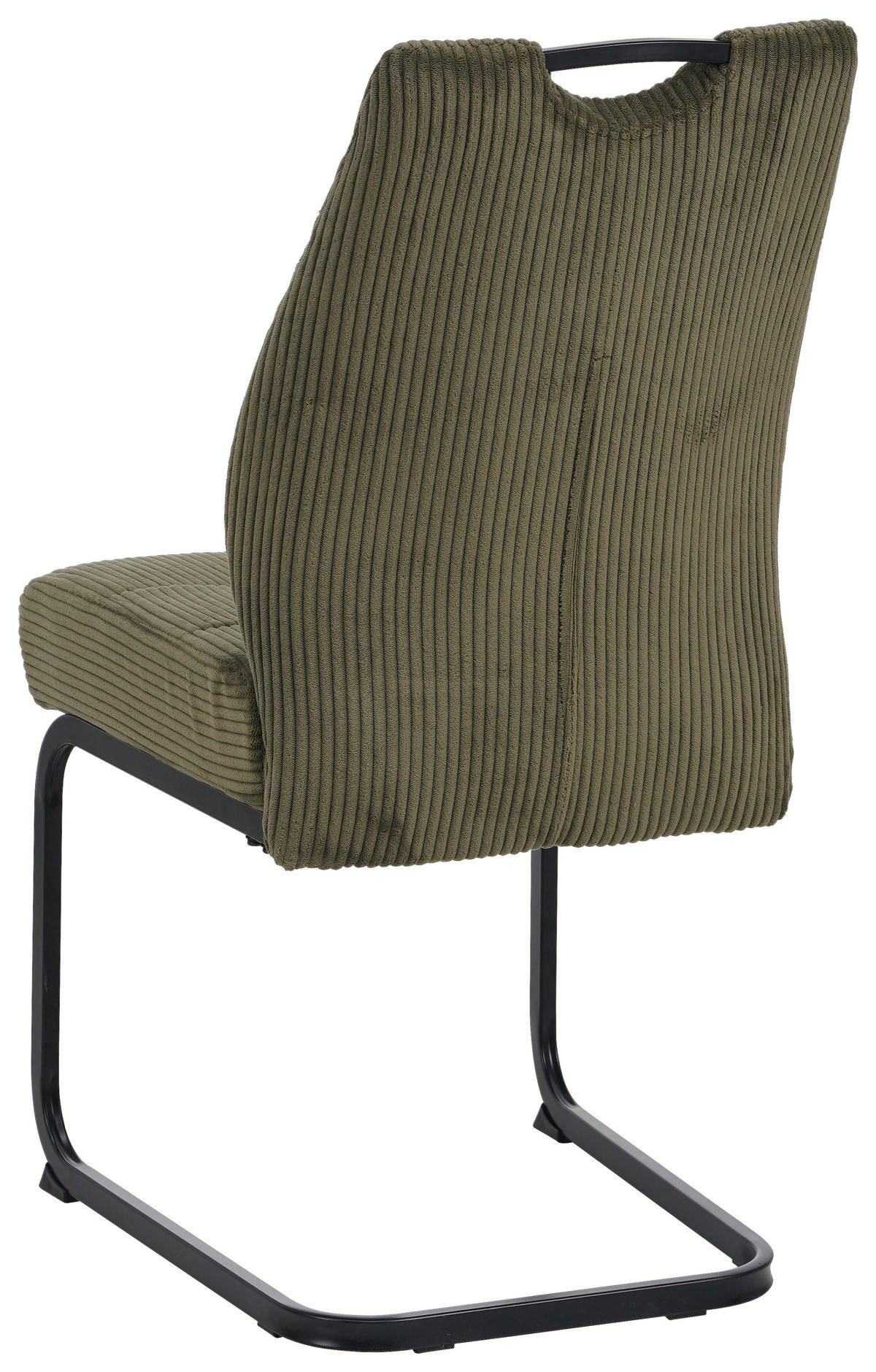 SCHWINGSTUHL  in Eisen Cord  - Schwarz/Grün, Design, Textil/Metall (46/96/61.5cm) - Carryhome