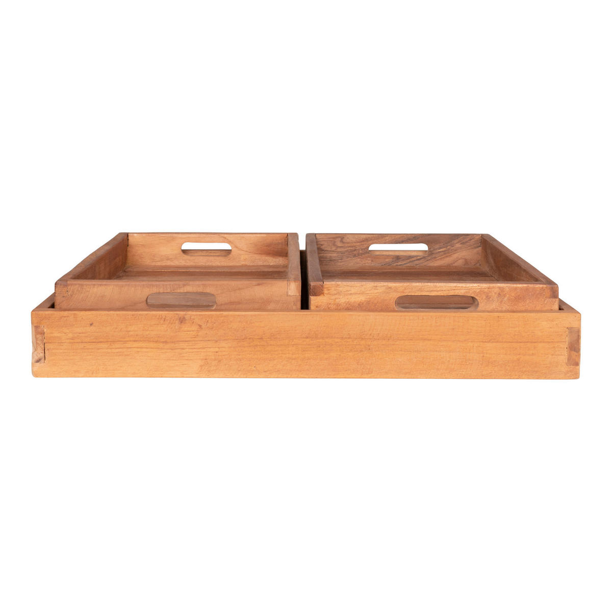 SERVERINGSBRICKA SET  38/58 cm   - ljusbrun, Design, trä (38/58cm)
