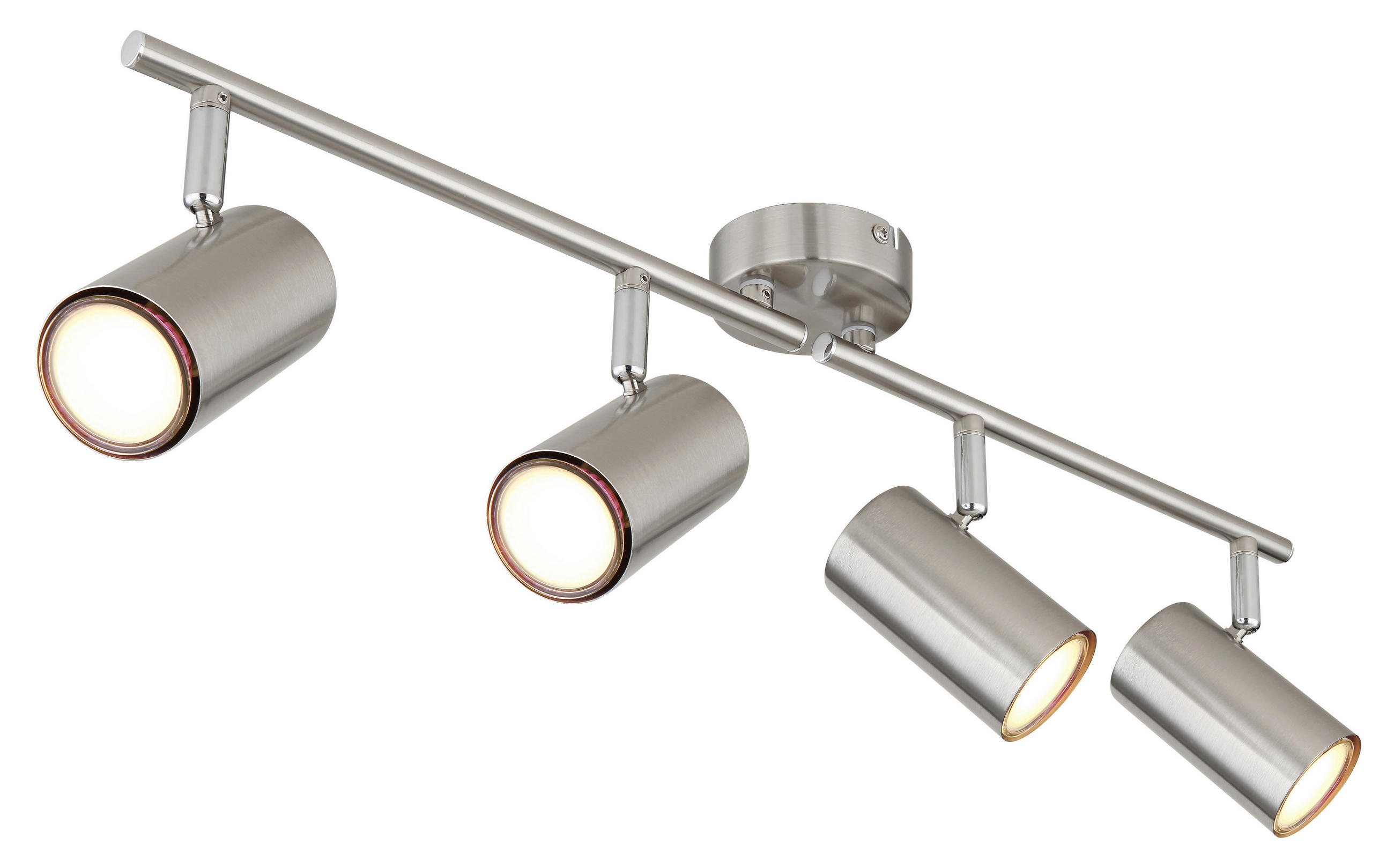 STRAHLER - Nickelfarben, Konventionell, Metall (60/8/14,5cm) - Globo